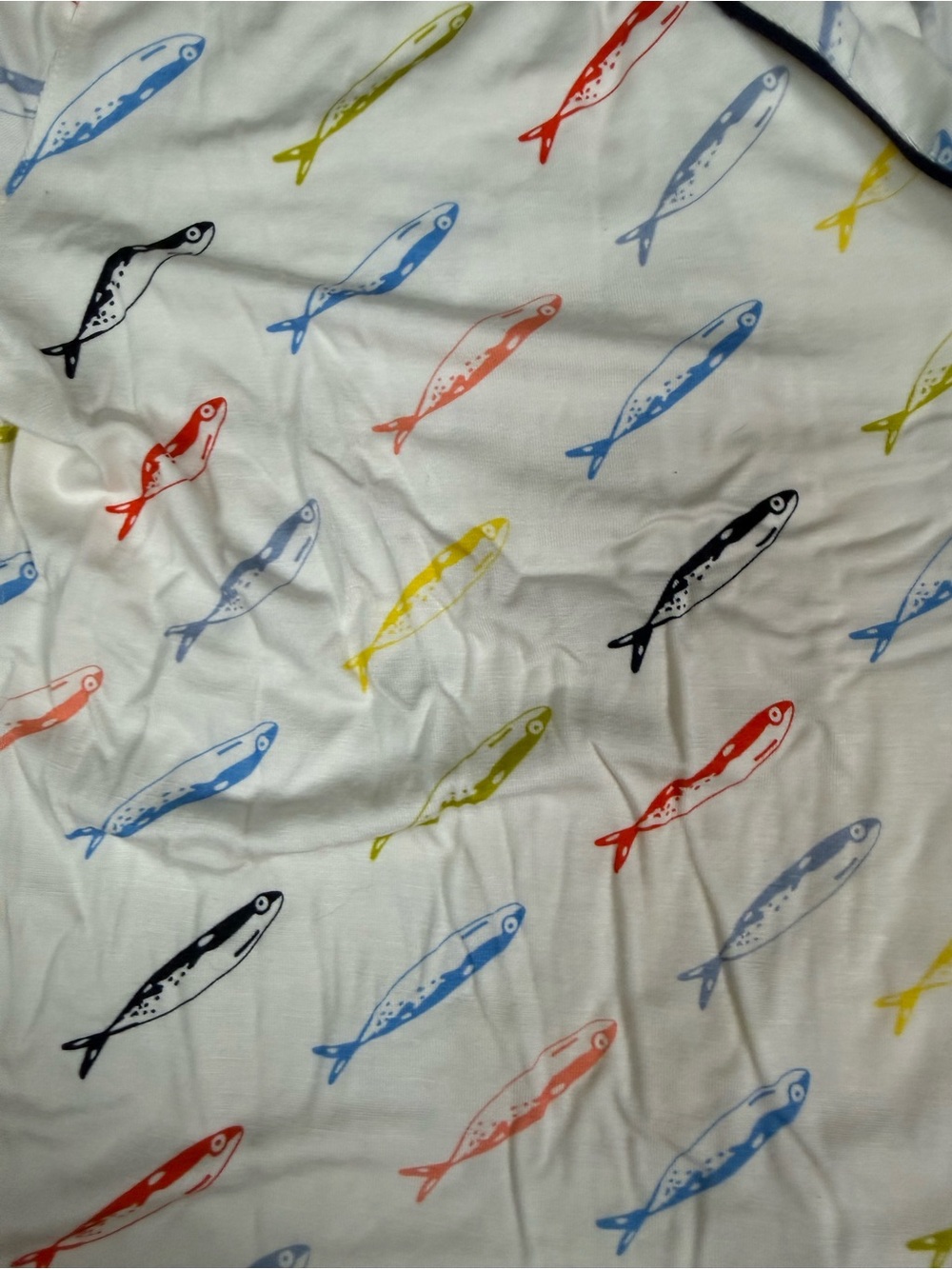 Aerie Real Soft Sardine Print Pajama Set Fisherman - Picture 4 of 10